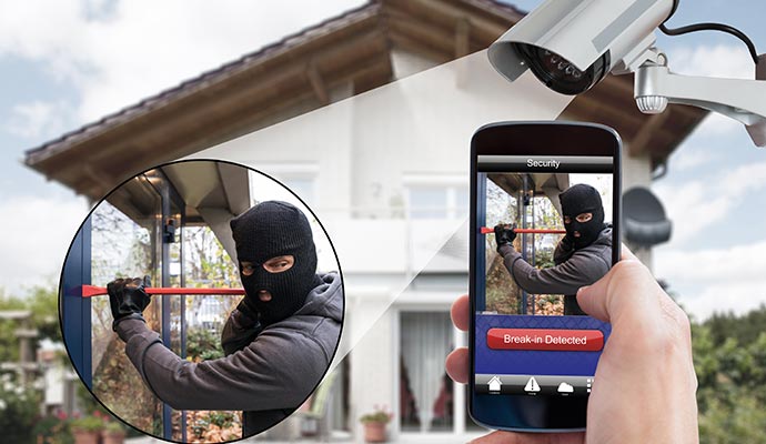 installed burglary system