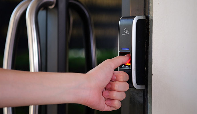 Biometric fingerprint access control reader