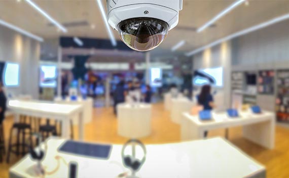 Business security system installation