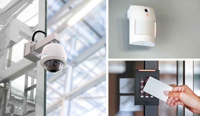 Collage of different security devices