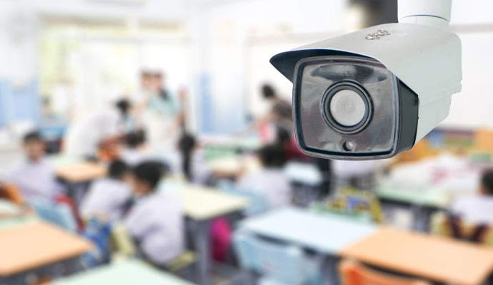 Security camera for school classroom