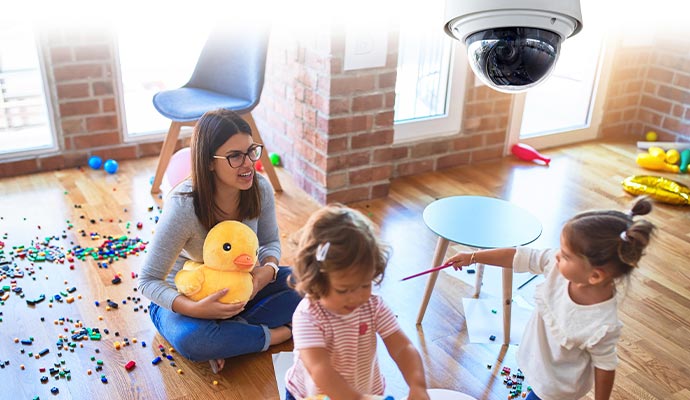 Security camera for daycare center