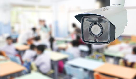 security camera in school
