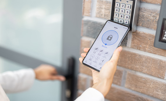 touchless door system in hospital