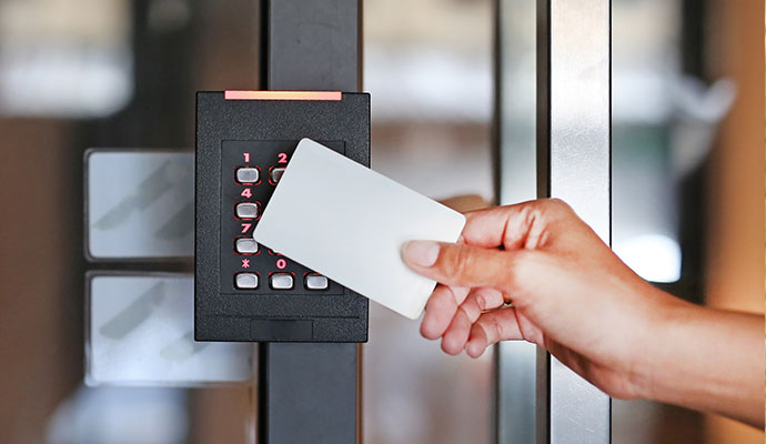 Electric door access card