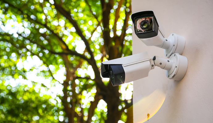 Installed bullet camera