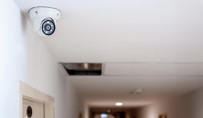 Home security camera installation