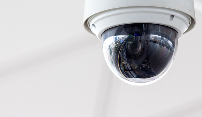 Installed panoramic camera