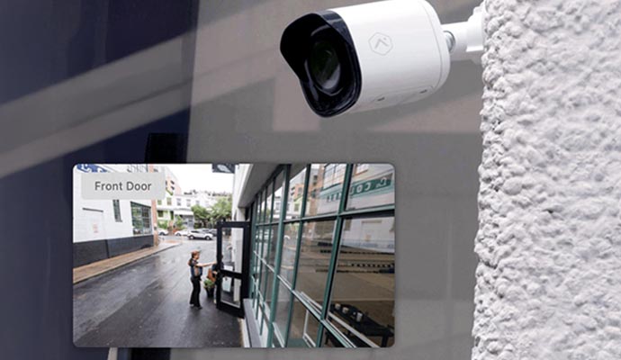 Security camera front door monitoring