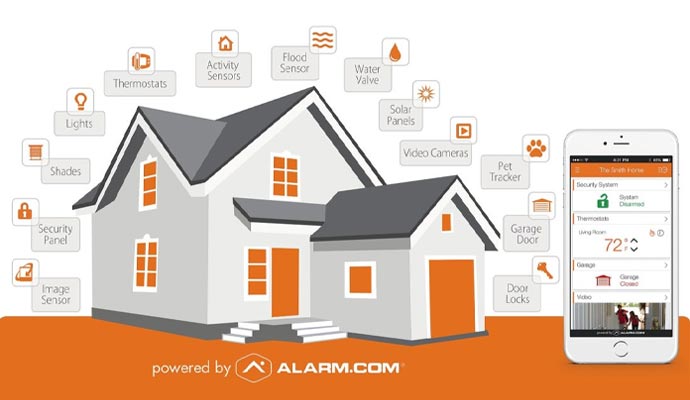 Home security notification on phone
