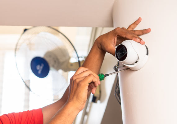 turret camera installation