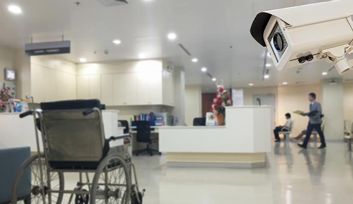 Inside of a hospital building