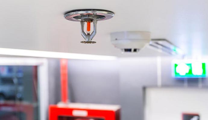 Installed fire Sprinkler system