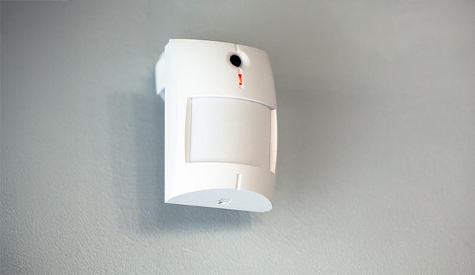 Installed motion sensor