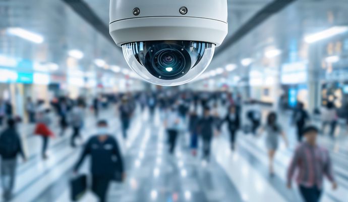 Installed panoramic camera