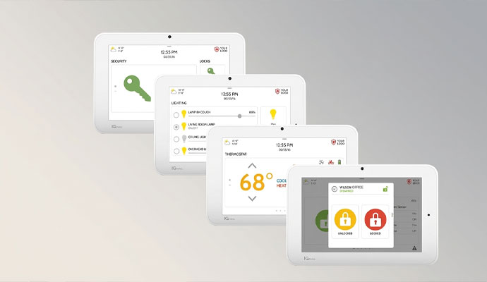 Interactive panel systems for business security