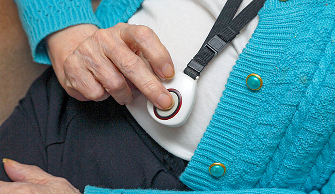 Medical alert system emergency button