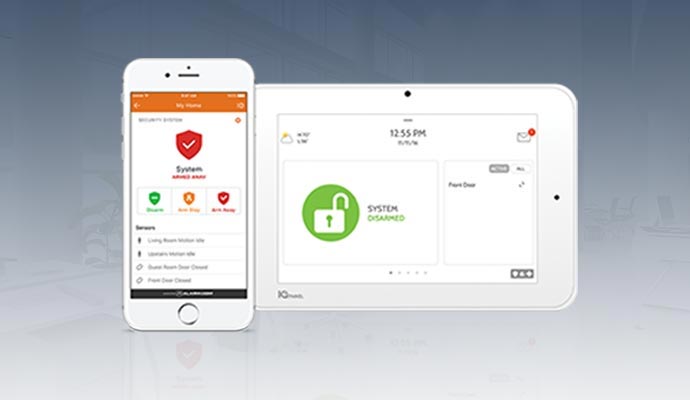 Mobile app and security tablet integration