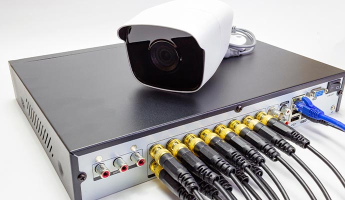 NVR system with security camera