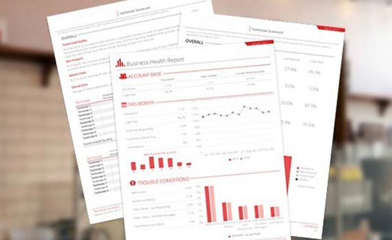 paper infographic business analytics and reporting system
